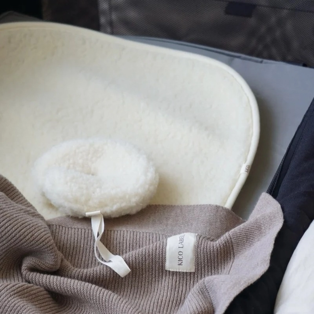 Kico Label onderlegger voor wieg / cosleeper / ledikant - beige/natural - Afbeelding 4