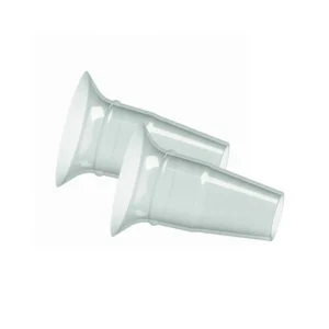 Twee transparante Ardo siliconen inzetschilden van 22 mm voor een standaard borstschelp van 26 mm.