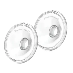 Twee transparante Ardo Hands-Free siliconen borstschilden van 24 mm voor de borstkolf.