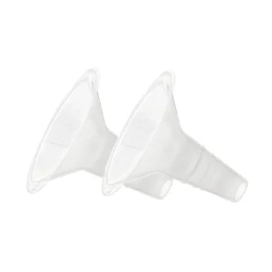 Twee Ardo propyleen inzetstukken van 22 mm voor het verkleinen van een borstschelp van 26 mm.