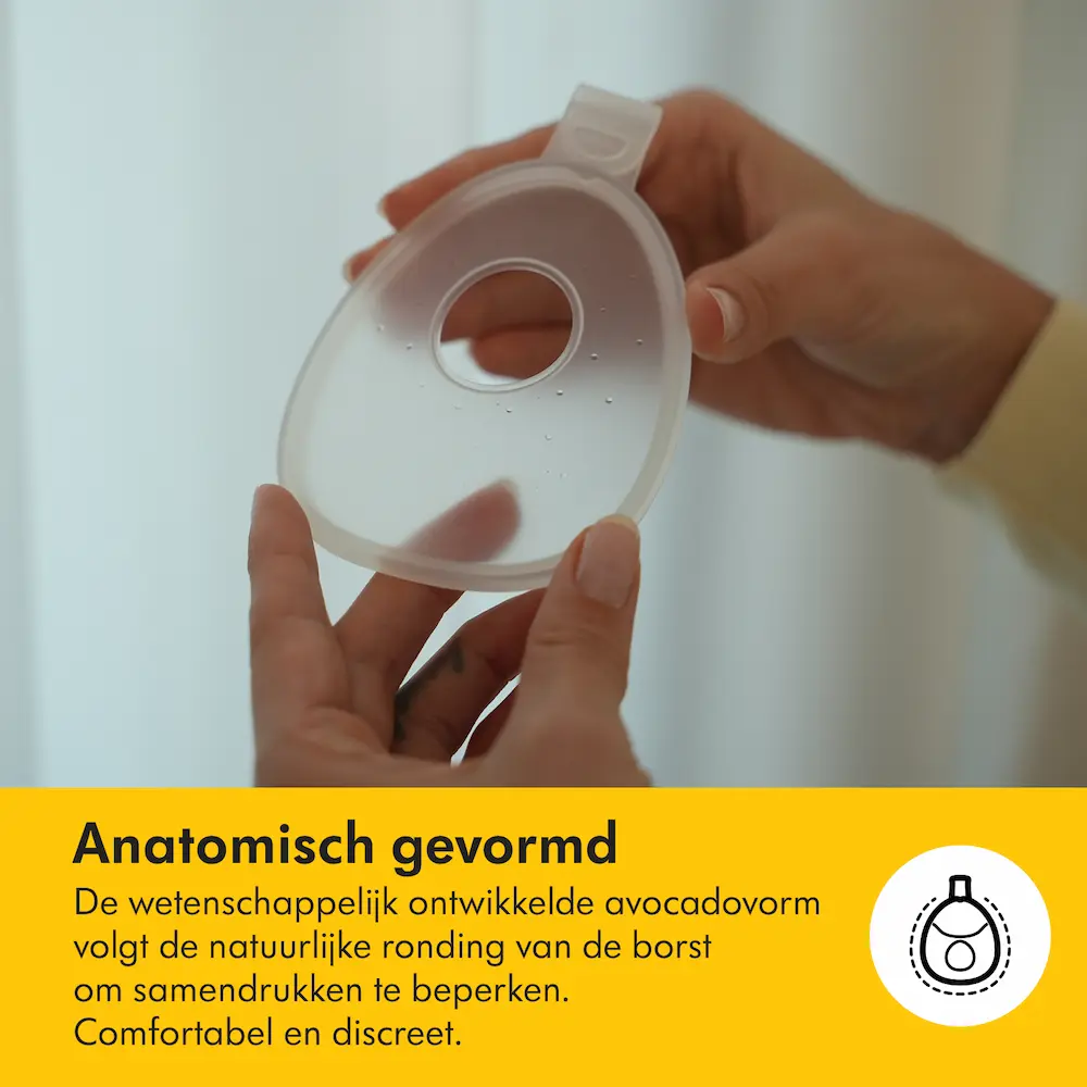 Medela modermelk collector anatomisch gevormd