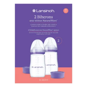 Lansinoh drinkflessen + NaturalWave® spenen - 2 stuks - 240 ml