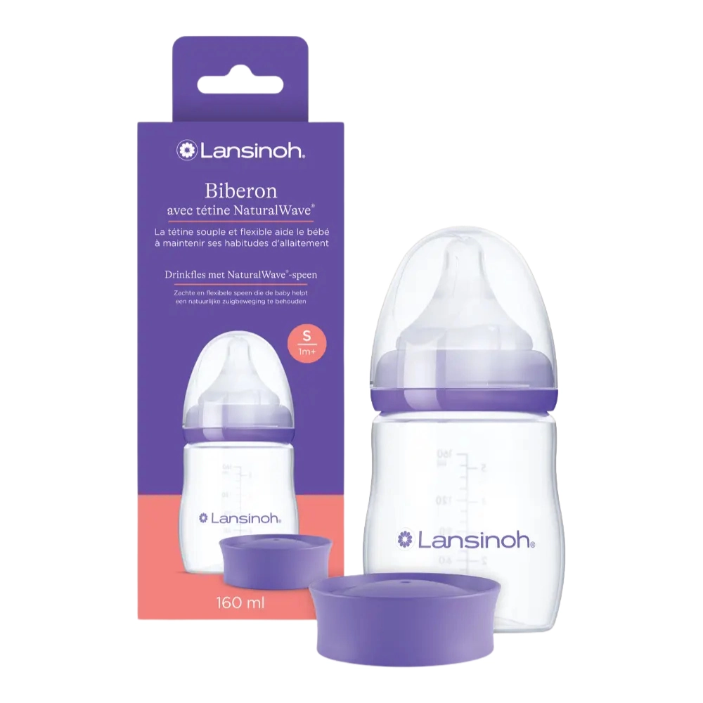 Lansinoh drinkfles + NaturalWave® speen - 160ml