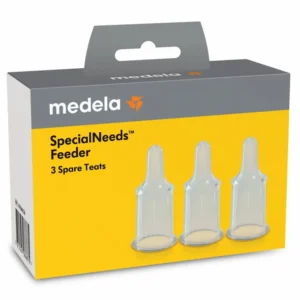 Medela SpecialNeeds vervangingsspeen met markeringen om de melkstroom in drie standen af te stemmen.
