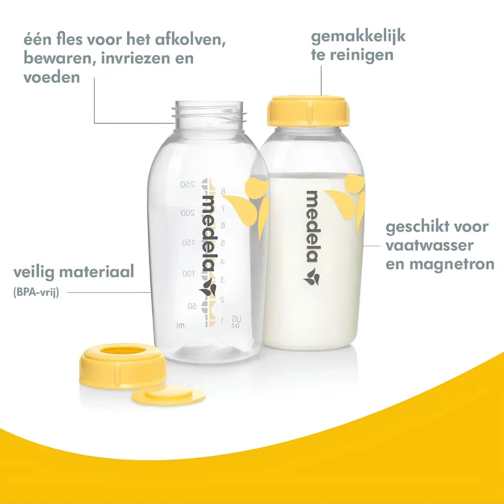 Medela® moedermelkflesjes - 250ml - 2 stuks - Afbeelding 2