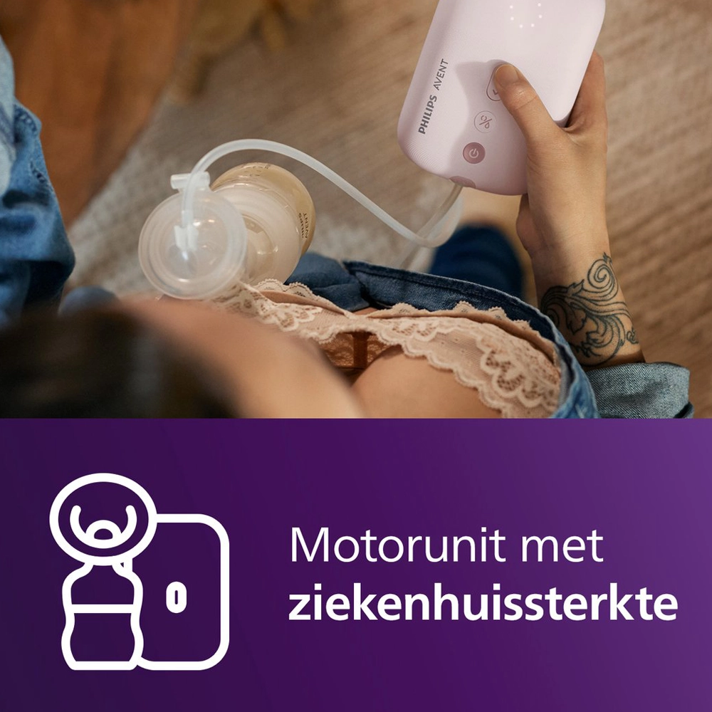 Philips AVENT enkele elektrische borstkolf - roze - Afbeelding 4